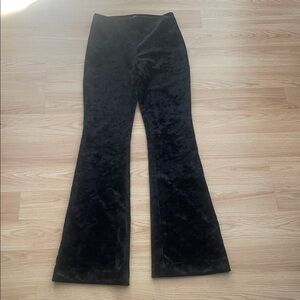 Karen Kane High-Waisted Velvet Flare Pants